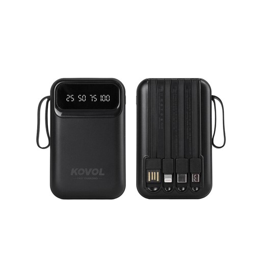 Real 10000mAh Mini Powerbank Schnell Ladegerät Bank Akku Pack Tragbar 4 USB - Zdjęcie 7 z 19