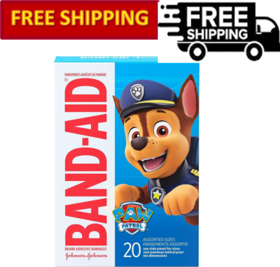 Band-Aid Brand Adhesive Bandages, Nickelodeon PAW Patrol, Assorted, 20 ct