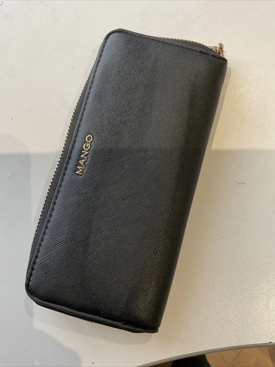 Mango black purse sales