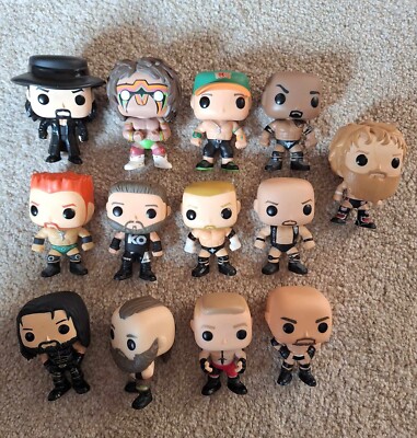 Funko Pop Vinyl old WWE unboxed joblot all original, rare UK - Main Image