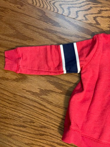 Little Boys Size 4 OSHKOSH Full-Zip Handwarmer Pockets Sleeve-Bands Red Jacket - Picture 12 of 12
