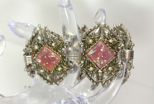 Pulsera de eslabones con panel de estrás cabujón SELRO Selini confeti - Imagen 2 de 5