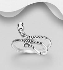 Sterling silver .925 snake ring