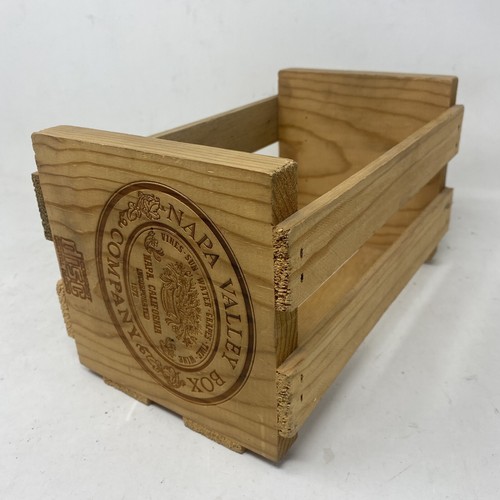 NAPA VALLEY BOX COMPANY 20 CD Storage Rack Wooden Wood Case Media Holder - Picture 4 of 5