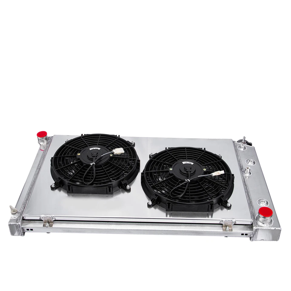 4 Row Radiator+Shroud Fan For 1973-1986 Chevy GMC C/K C10 C20 C30/ 71-90 Caprice Foto 4 de 4