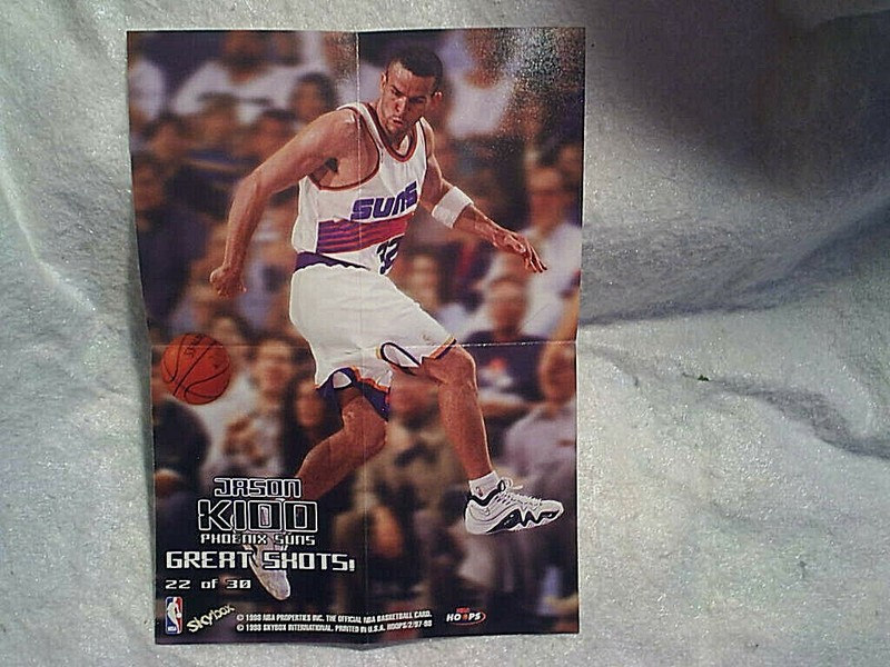 1998 JASON KIDD GREAT SHOTS! MINI POSTER #22,Phoenix Suns,skybox,nba hoops,coach