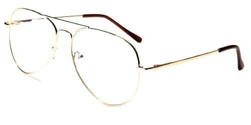 Adidas Originals Shiny Pale Gold-Tone Aviator Sunglasses - OR0085