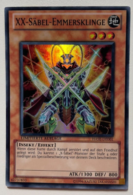 Yu-Gi-Oh! XX-Säbel-Emmersklinge Super Rare Ltd. Auflage HASE-DE001 Near Mint