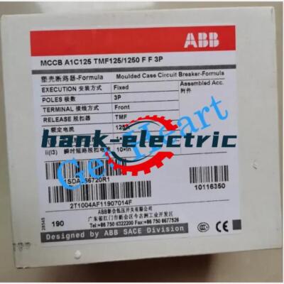 1pc ABB A1C125 TMF125/1250 FF 3P Circuit Breaker 10116350 DHL or FedEX