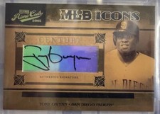 2005 Prime Cuts Tony Gwynn #MLB42 MLB Icons Signature Century Gold #/10 SP