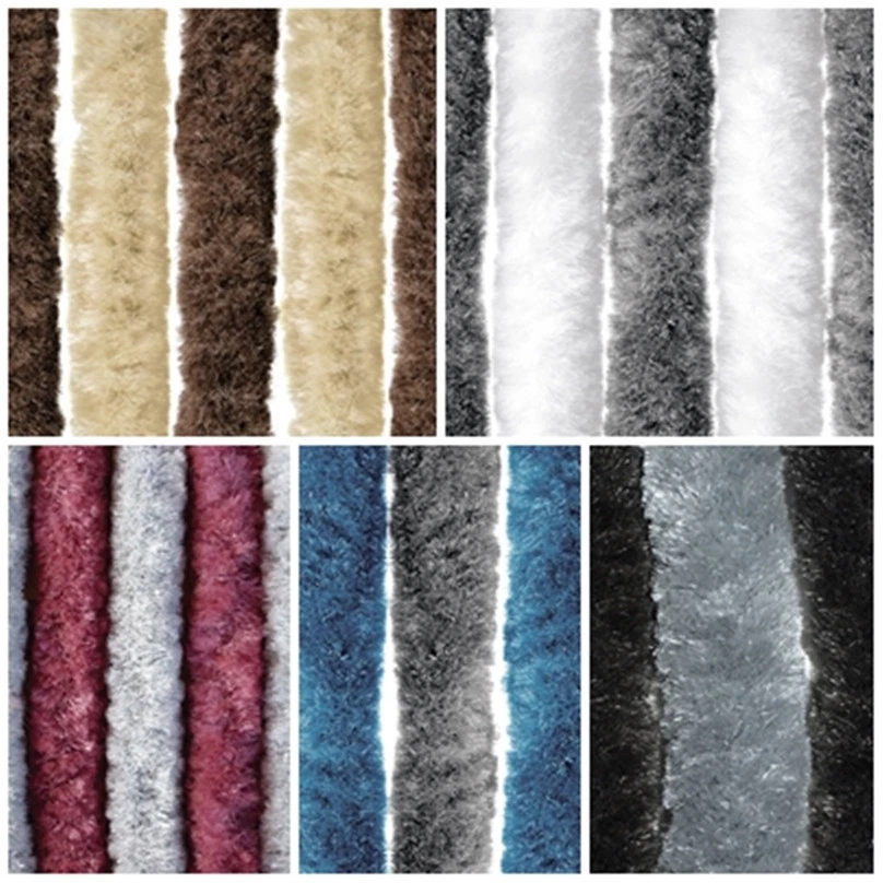 Flauschvorhang Plüschvorhang Vorhang Chenille Türvorhang Balkonvorhang Flausch - Bild 1 von 1