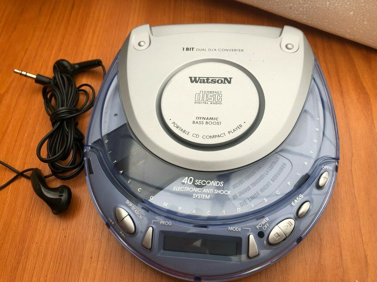 VINTAGE WATSON CD7515 PERSONAL PORTABLE CD PLAYER, DISCMAN, CD