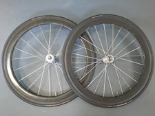 Carbon Tubular Track Wheelset, Phil Wood hub, 50mm rim