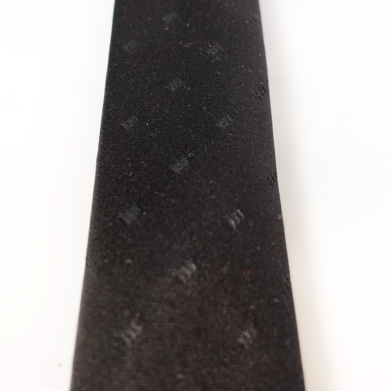 Black Solid Basic Minimal Necktie Tie Wedding Gro… - image 2