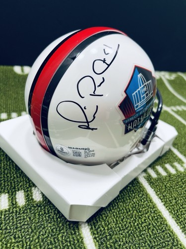MICHAEL IRVIN SIGNED PRO FOOTBALL HALL OF FAME VSR4 MINI HELMET BECKETT COA 615 - Picture 2 of 2