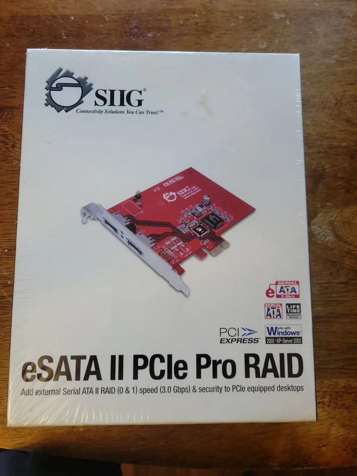 NEW Sealed SIIG eSATA II PCIe Pro RAID SC-SAE312-S1 - Image 2 of 4