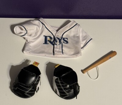 Build A Bear MLB Baseball Uniform Tampa Bay Rays Jersey Cleats