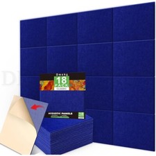 18 Pack Blue Acoustic Panels 12X12X 0.4Sound ...