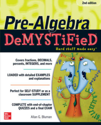 Pre-Algebra DeMYSTiFieD, Second Edition - Paperback By Bluman, Allan - VERY GOOD