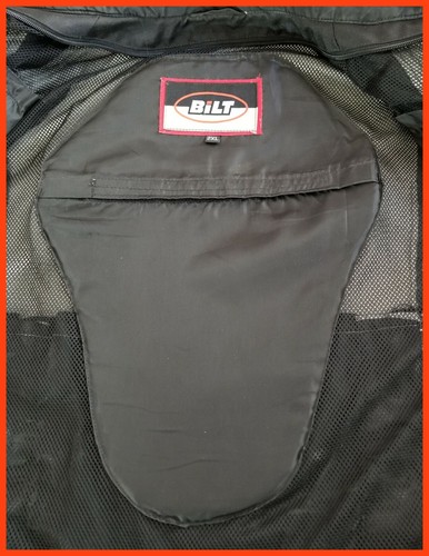 BILT Grid Mesh Armored Motorcycle Jacket - Racing – Gray and Black - 2XL - Foto 4 di 8