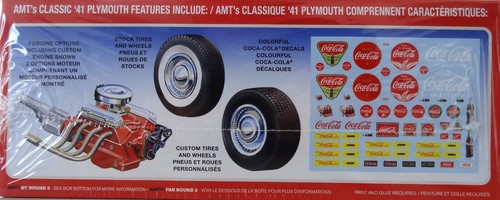 AMT 1941 Plymouth cupé escala 1:25 modelo kit serie Coca-Cola - Imagen 2 de 6