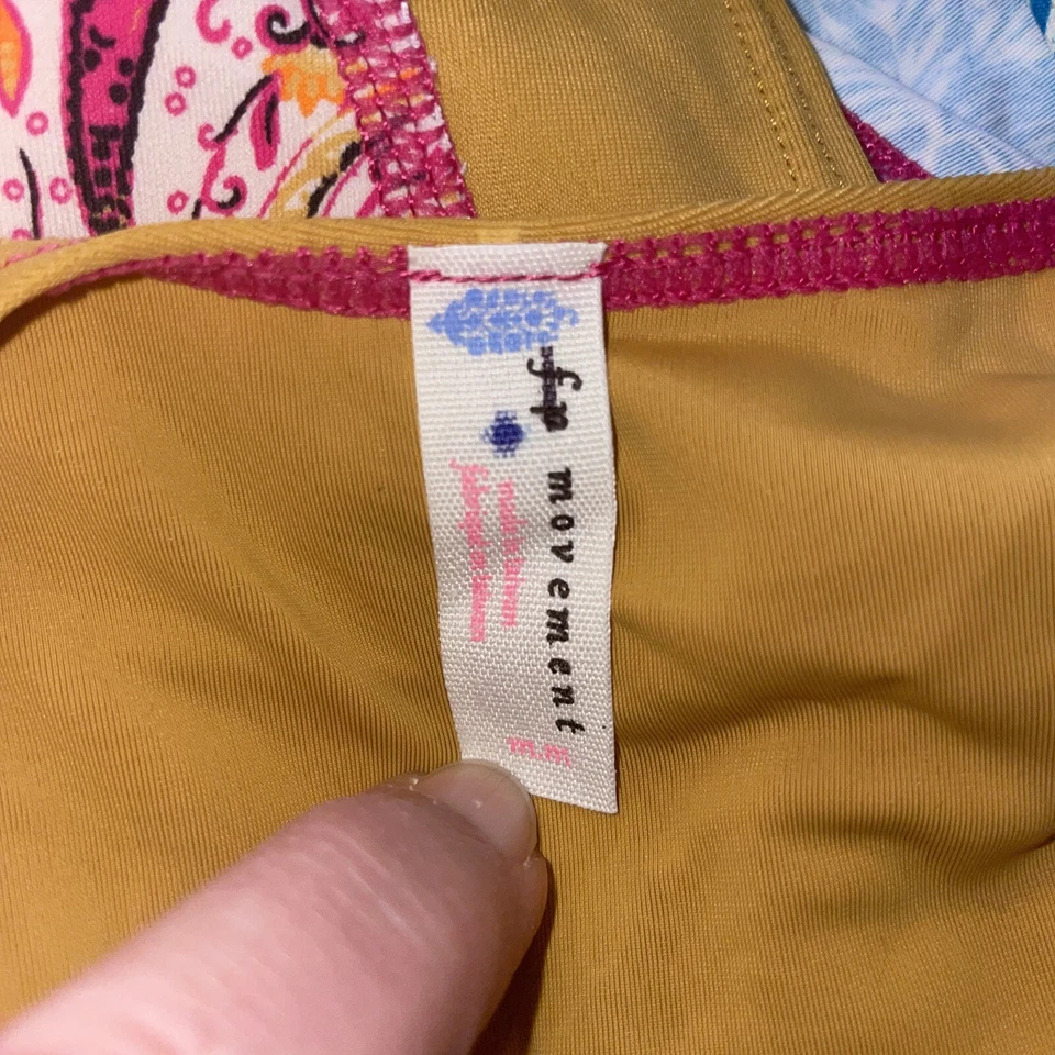 Free Prople FP Movement Take A Plunge Printed Crop Top, M, New! - Image 4 of 4