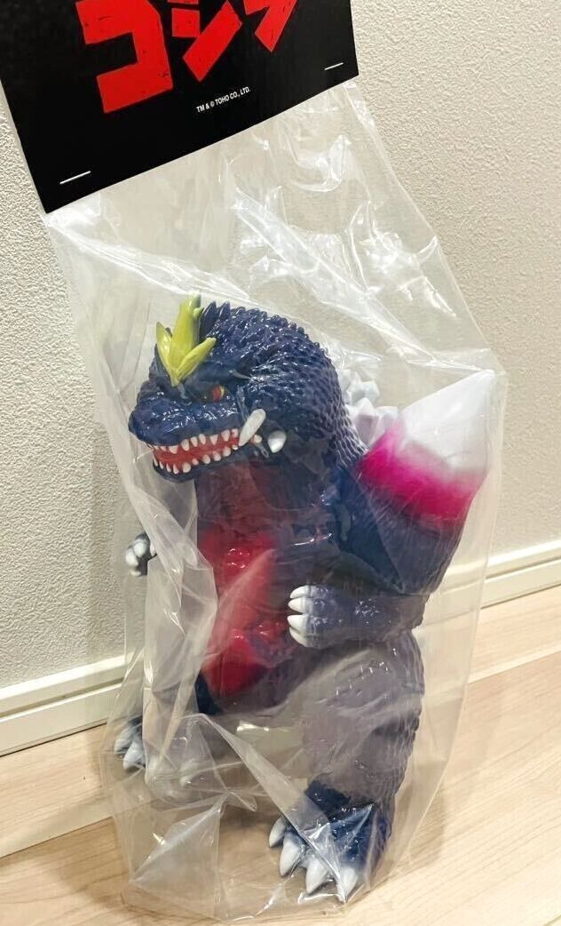 Space Godzilla MedicomToy Anraku Ansaku Godzilla Vinyl Wars Sofubi Navy Molding