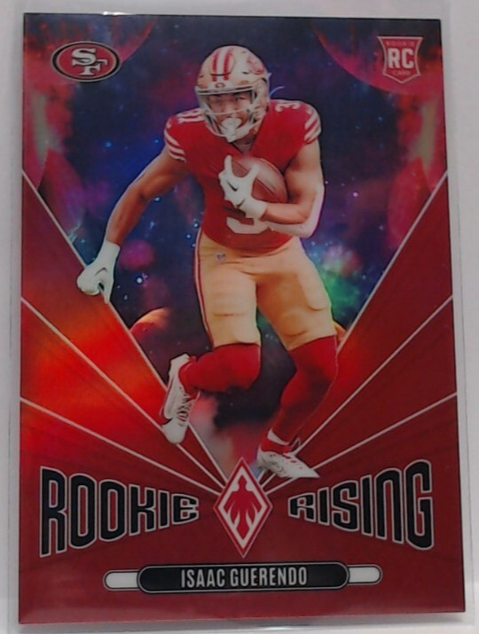 2024 PANINI PHOENIX ISAAC GUERENDO ROOKIE RISING RED /99 49ERS