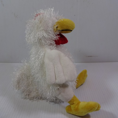 Ganz Webkinz White Fluffy Chicken NWT Plush Stuffed Animal HM205 Unused Code - Bild 4 von 7