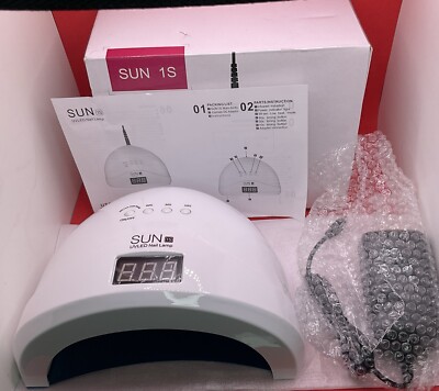 Sun 1S UV/LED Nail Lamp Polish Dryer Gel Machine For Manicure & Pedicure *READ*