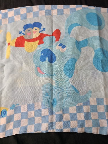 Vintage 90er Blues Clues Bettwäsche Kissenbezug Standard Dan River - Bild 8 von 10