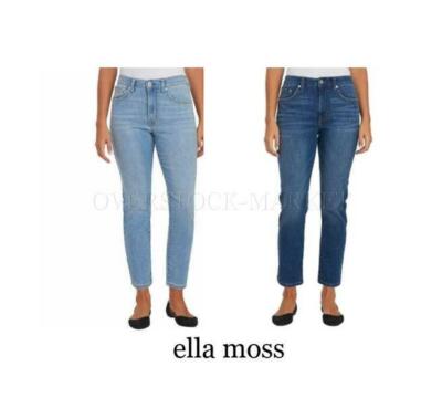 NEW! JUNIOR'S/WOMAN'S ELLA MOSS HIGH RISE SLIM STRAIGHT LEG ANKLE JEAN! VARIETY