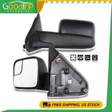 For 2002-2008 Dodge Ram 1500 2003-2009 2500 3500 Power Heated Tow Mirrors Lh Rh
