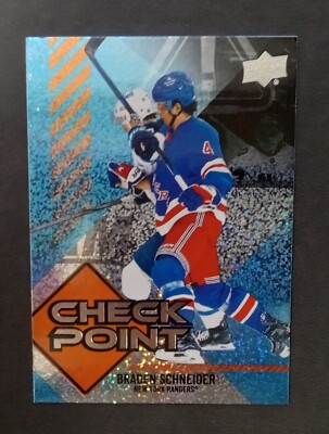 2024-25 Upper Deck Braden Schneider Check Point Speckle Parallel #CP-10 Insert