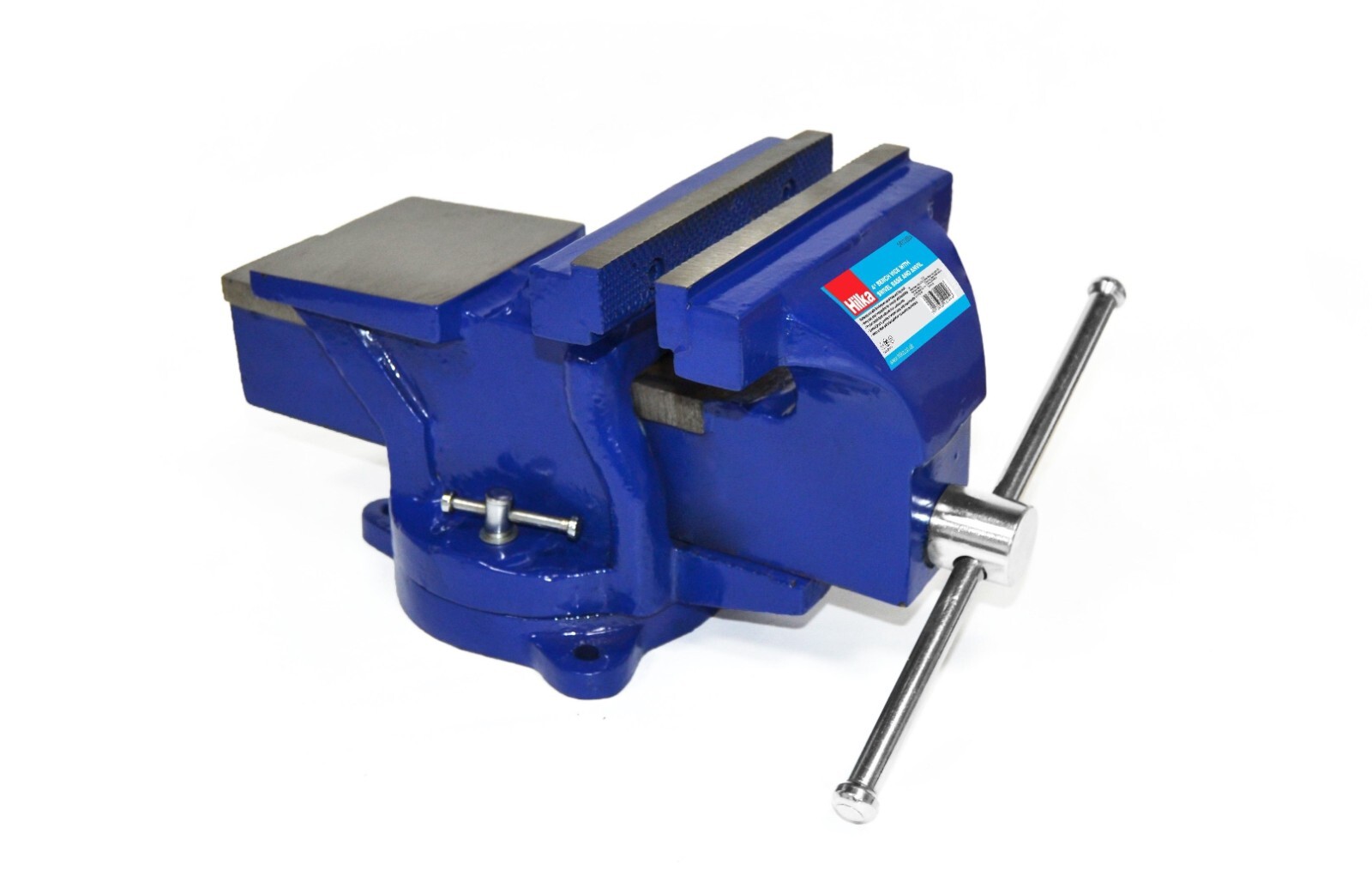 Hilka 4"" Bench Vice with Swivel Base and Anvil 54122004