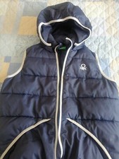 Gilet Imbottito Bambino TG 11/22 united colors of Benetton con Cappuccio 