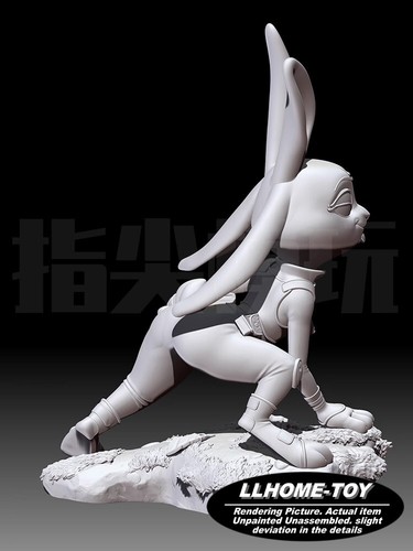 Anime Judy Hopps adorabile coniglio poliziotto resina stampa 3D GK kit figura non dipinta - Foto 4 di 13