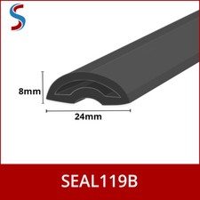 Shower Door Threshold Strip Seal | Wetroom Barrier | Stick to Floor/Tray | Soft