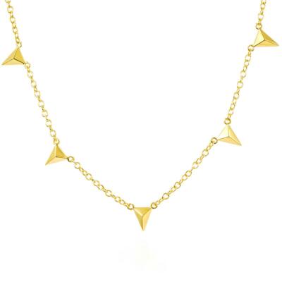 Damen Kette Gold vergoldet 18K 750 Gold Damenkette Wasserfest Halskette K6022DL