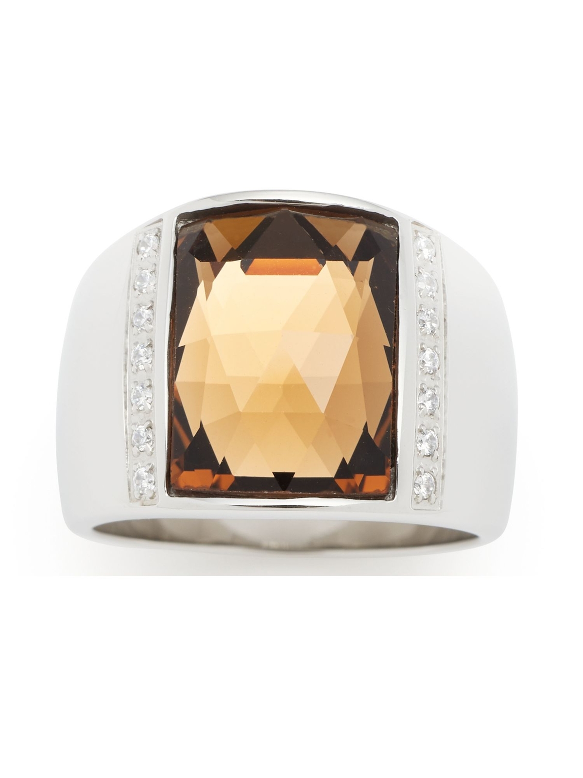 Кольцо Леонардо Дамена Antares Edelstahl Silber Wei Zirkonia 53 169 016664 14590₽