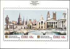 Ireland Airmail Cover Dublin to Meyrin Switzerland 2009 Cork Capital of Culture