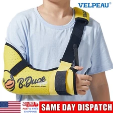 VELPEAU Kids Arm Shoulder Elbow Immobilizer Sling For Broken Fracture Injury
