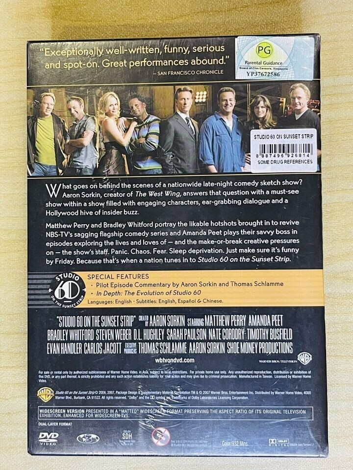 DVD STUDIO 60 ON THE SUNSET STRIP COMPLETE SERIES (6-DISC BOX