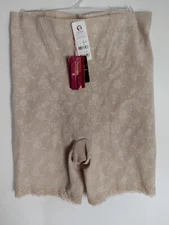 BMC VENUS SHORT BRIEFER SHAPER  90(2 Q) HIPS TOMMY BEIGE FLORAL NEW WITH TAGS