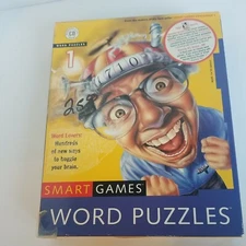 Smart Games Word Puzzles 1 PC Computer Game CD-Rom Vintage New Big Box! 1996