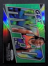 2022 Panini Prizm WNBA #3 Tina Charles Get Hyped Prizms Green