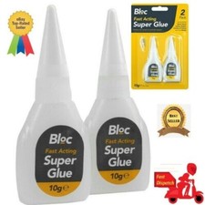 New 2 Pack 10g SUPER GLUE Strong Bond Adhesive Plastic Glass Wood Rubber Metal