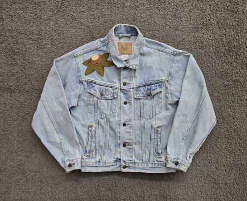 Ohio State Buckeyes Denim Jeansjacke Größe Small blau bestickt individuell OSU Y2K - Bild 4 von 12