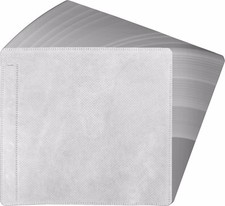  100 CRY-2SVWH White Replacement CD Disc Binder Page Sleeves Ring Style 2 Sided