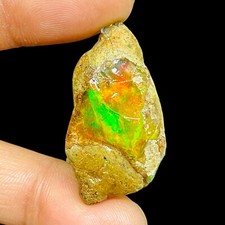 48.60 Cts Natural Ethiopian Opal Rough 37x19mm Huge Untreated Loose Gemstone